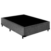 Cama Box Casal Suede Serene Cinza 138x188x40 Cama Box Casal Suede Serene Cinza 138x188x40