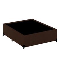 Cama Box Casal Suede Turca Marrom 138x188x40 Cama Box Casal Suede Turca Marrom 138x188x40