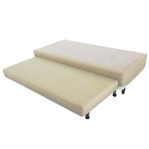 Cama Box CASAL Universal Cosmopolita Bicama Areia Rajado - 138x188