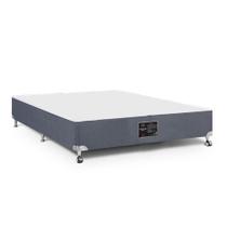 Cama Box Castor Casal Suede Cinza 138x188x27cm Cama Box Castor Casal Suede Cinza 138x188x27cm