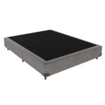 Cama Box Cinza Kazamix 128x188x35
