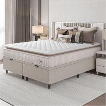 Cama Box Colchão Baú Casal King Molas City Pillow Top Cama Box Colchão Baú Casal King Molas City Pillow Top