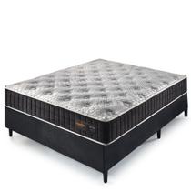 Cama Box Colchão Casal 138x188x67 com Molas Ensacadas Denver Preto Cama Box Colchão Casal 138x188x67 com Molas Ensacadas Denver Preto