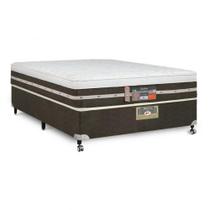Cama Box + Colchão Casal Castor Tecnopedic Silver Star AIR One Face 138x188x72cm