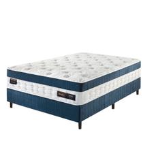 Cama Box Colchão Casal com Molas Ensacadas Master 138x188x77cm Azul Cama Box Colchão Casal com Molas Ensacadas Master 138x188x77cm Azul