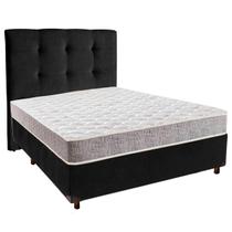 Cama Box + Colchão Casal D33 D33 Inducol + Cabeceira Estofada Cama Box + Colchão Casal D33 D33 Inducol + Cabeceira Estofada