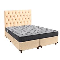 Cama Box + Colchão Casal Iso100 Ortobom + Cabeceira