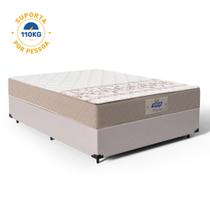 Cama Box + Colchão Casal Molas Bonnel Absolut Gazin 138x188x59cm - Suporta até 110kg por pessoa