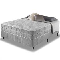 Cama Box + Colchão Casal Molas Ensacadas Alabama 138x188x61cm