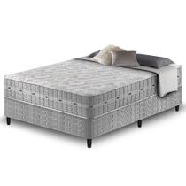 Cama Box + Colchão Casal Molas Ensacadas Alabama 138x188x61cm - Zidi