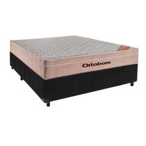 Cama Box + Colchão Casal Molas Ensacadas Ortobom