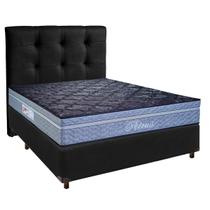 Cama Box + Colchão Casal Molas Ensacadas Petrus Paropas + Cabeceira Estofada Cama Box + Colchão Casal Molas Ensacadas Petrus Paropas + Cabeceira Estofada