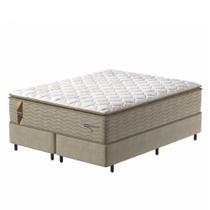 Cama Box Colchão Casal Queen Molas Guarda Costas Max 158x198x78cm Bege/branco Probel Bege/bco Cama Box Colchão Casal Queen Molas Guarda Costas Max 158x198x78cm Bege/branco Probel Bege/bco