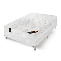 Cama box + Colchão Castor Casal Gold Star Pocket Kingdom Skin Double Face 138 x 188 x 72