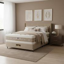 Cama Box + Colchão Castor Casal Silver Star Air Double Face Pocket 138x188x61cm Cama Box + Colchão Castor Casal Silver Star Air Double Face Pocket 138x188x61cm