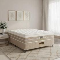 Cama Box + Colchão Castor Casal Silver Star Air One Face Pocket 138x188x59cm
