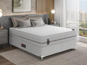 Cama Box + Colchão Castor Com Massageador Casal Niponpedic One Face Pocket 138x188x60cm