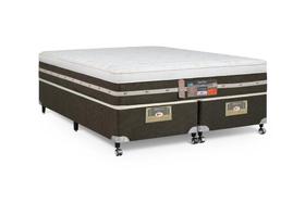 Cama Box + Colchão Castor King Silver Star Air One Face Tecnopedic 193x203x59cm