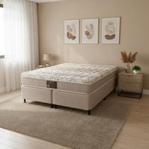 Cama Box + Colchão Castor Queen Class One Face Pocket 158x198x52cm Cama Box + Colchão Castor Queen Class One Face Pocket 158x198x52cm