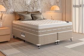 Cama Box + Colchão Castor Queen Premium Amazon Gel One Face Pocket 158x198x59cm