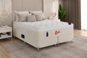 Cama Box + Colchão Castor Queen Vitagel Euro One Face Pocket 158x198x59cm