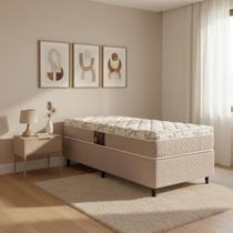 Cama Box + Colchão Castor Solteiro Class One Face Pocket 88x188x52cm Cama Box + Colchão Castor Solteiro Class One Face Pocket 88x188x52cm