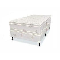 Cama Box + Colchão Castor Solteiro Hotel Collection Fire Retardant Double Face Pocket 88x188x60cm
