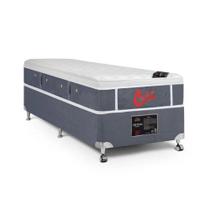 Cama Box + Colchão Castor Solteiro Plush Light Stress 088x188x74cm (Padrão)