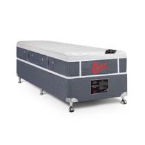 Cama Box + Colchão Castor Solteiro Plush Light Stress 120x203x74cm