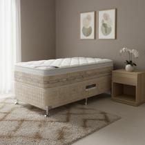 Cama Box + Colchão Castor Solteiro Premium Amazon Gel One Face Pocket 88x188x59cm Cama Box + Colchão Castor Solteiro Premium Amazon Gel One Face Pocket 88x188x59cm