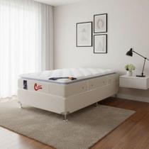 Cama Box + Colchão Castor Solteiro Super Luxo Vitagel One Face Pocket 120x203x56cm Cama Box + Colchão Castor Solteiro Super Luxo Vitagel One Face Pocket 120x203x56cm