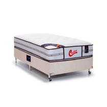 Cama Box + Colchão Castor Solteiro Vitagel Classic Double Face Pocket 120x203x63cm