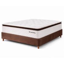 Cama Box Colchão com Molas Ensacadas Casal Alto Premium Sleep Marrom 138x188cm BF Colchões