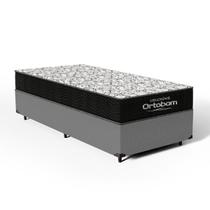 Cama Box + Colchão - Espuma D45 Ortopédico Ortobom Airtech 150 Solteiro Cama Box + Colchão - Espuma D45 Ortopédico Ortobom Airtech 150 Solteiro