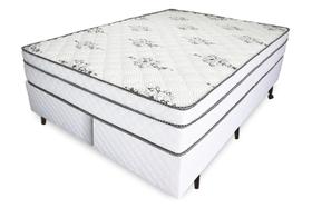 Cama Box + Colchão King Relaflex Mônaco Mola Ensacada 193x203x21cm Cama Box + Colchão King Relaflex Mônaco Mola Ensacada 193x203x21cm