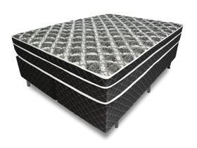 Cama Box + Colchão King Relaflex Repousant Mola Ensacada 193x203x21cm