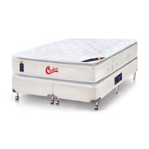 Cama box + Colchão King Size Castor Gold Star Slx Vitagel Double Face 193 x 203 x 76