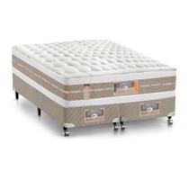 Cama Box + Colchão King Size Castor Mola Pocket Silver Star AIR com Box SI Double Face 193x203x74cm