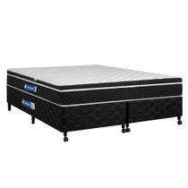 Cama Box + Colchão Netsono King Class One Face Molas Pocket 180x200x52cm