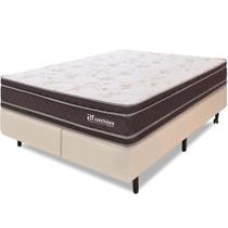 Cama Box Colchão Queen 100% Espuma Dupla Face Antialérgico 158x198x56cm - BF Colchões Cama Box Colchão Queen 100% Espuma Dupla Face Antialérgico 158x198x56cm - BF Colchões
