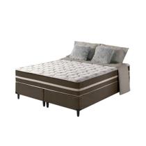 Cama Box + Colchão Queen Classic Molas Ensacadas 128x188x61cm - Lucas Home