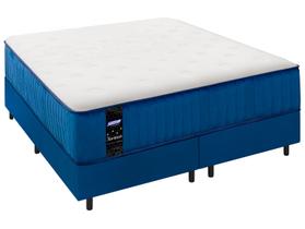Cama Box + Colchão Queen Gazin de Molas Ensacadas