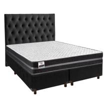 Cama Box + Colchão Queen Molas Ultralastic Bogota Inducol + Cabeceira Estofada Cama Box + Colchão Queen Molas Ultralastic Bogota Inducol + Cabeceira Estofada