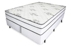 Cama Box + Colchão Queen Relaflex Mônaco Mola Ensacada 158x198x21cm