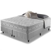 Cama Box + Colchão Queen Size Molas Ensacadas Alabama 158x198x61cm - Zidi