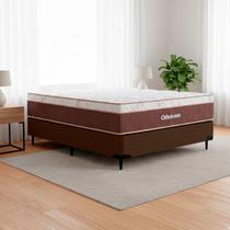 Cama box + Colchão Sleep King Casal (138x188) - Ortobom