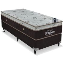 Cama box + Colchão Sleep King Solteiro (88x188) - Ortobom