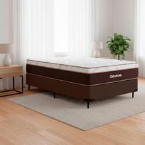 Cama box + Colchão Sleep King Solteiro (88x188) - Ortobom