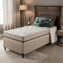 Cama Box + Colchão Solteiro King Classic Molas Pocket 96x203x61cm