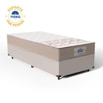 Cama Box + Colchão Solteiro Molas Bonnel Absolut Gazin 88x188x59cm - Suporta até 110kg por pessoa